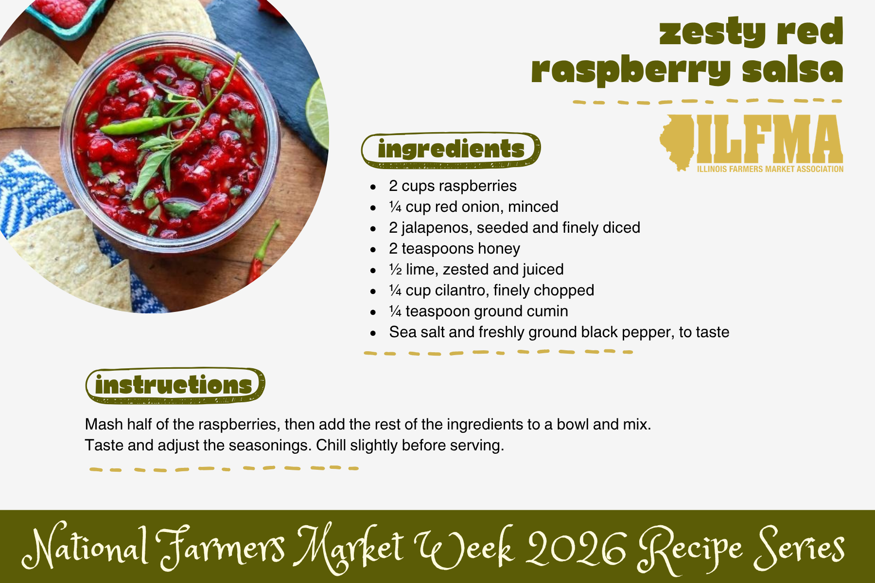 Zesty Red Raspberry Salsa