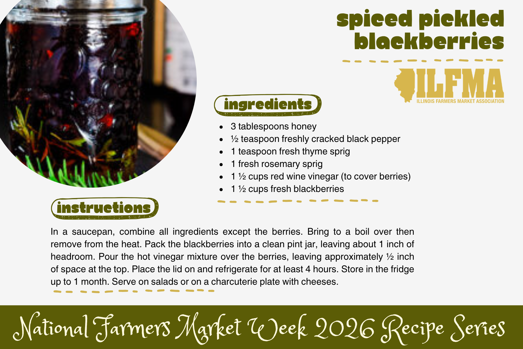 Spiced Pickled Blackberries