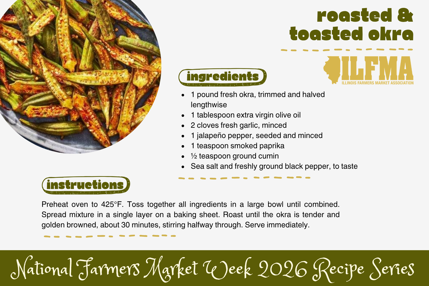 Roasted & Toasted Okra