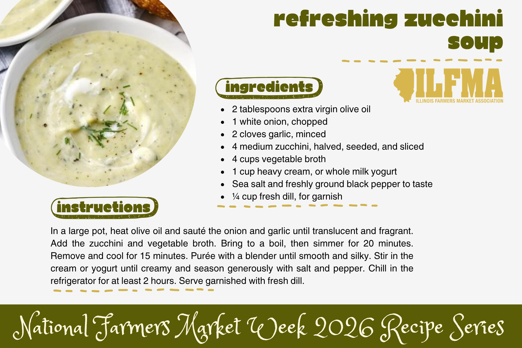 Refreshing Zucchini Soup