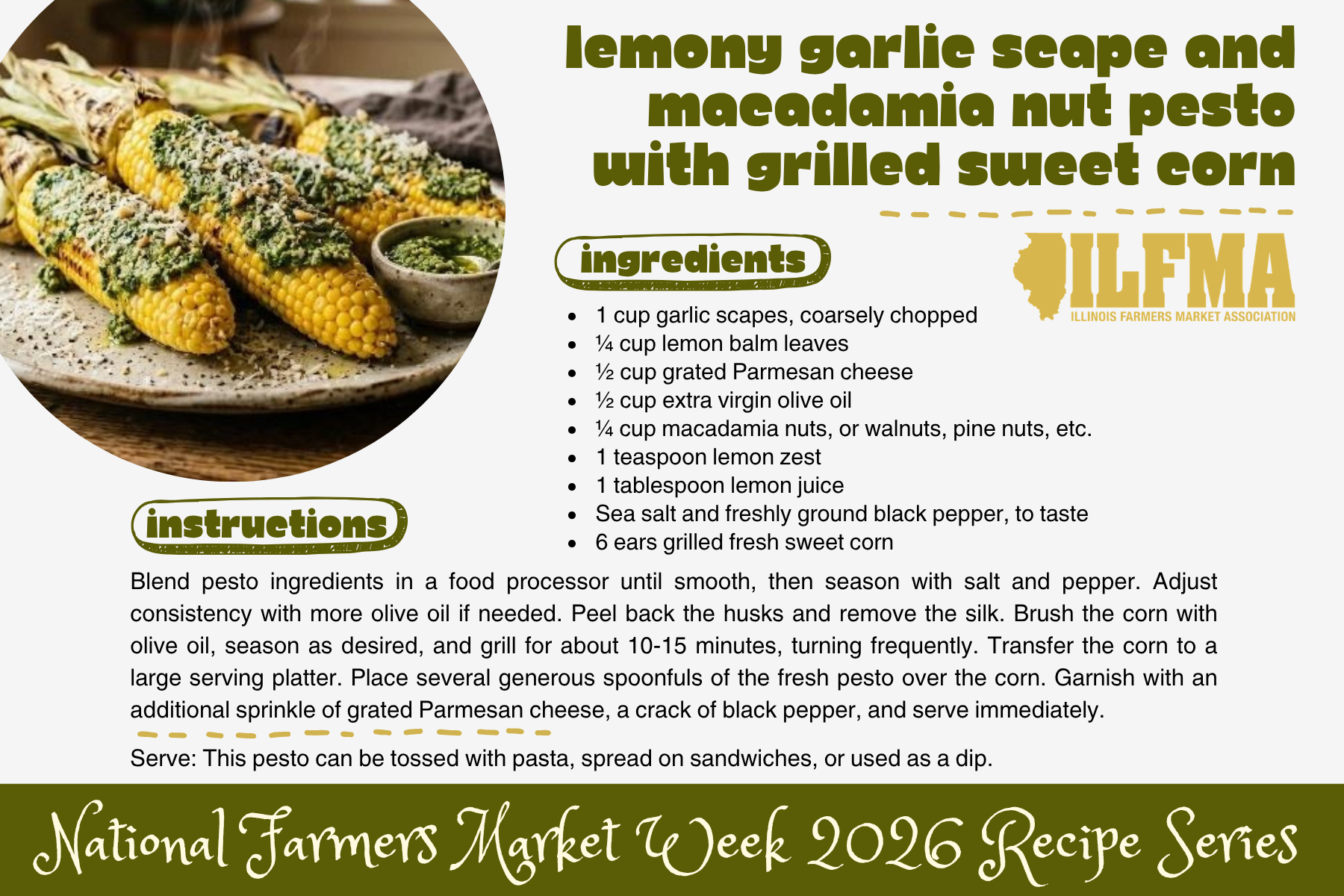 Lemony Garlic Scape and Macadamia Nut Pesto