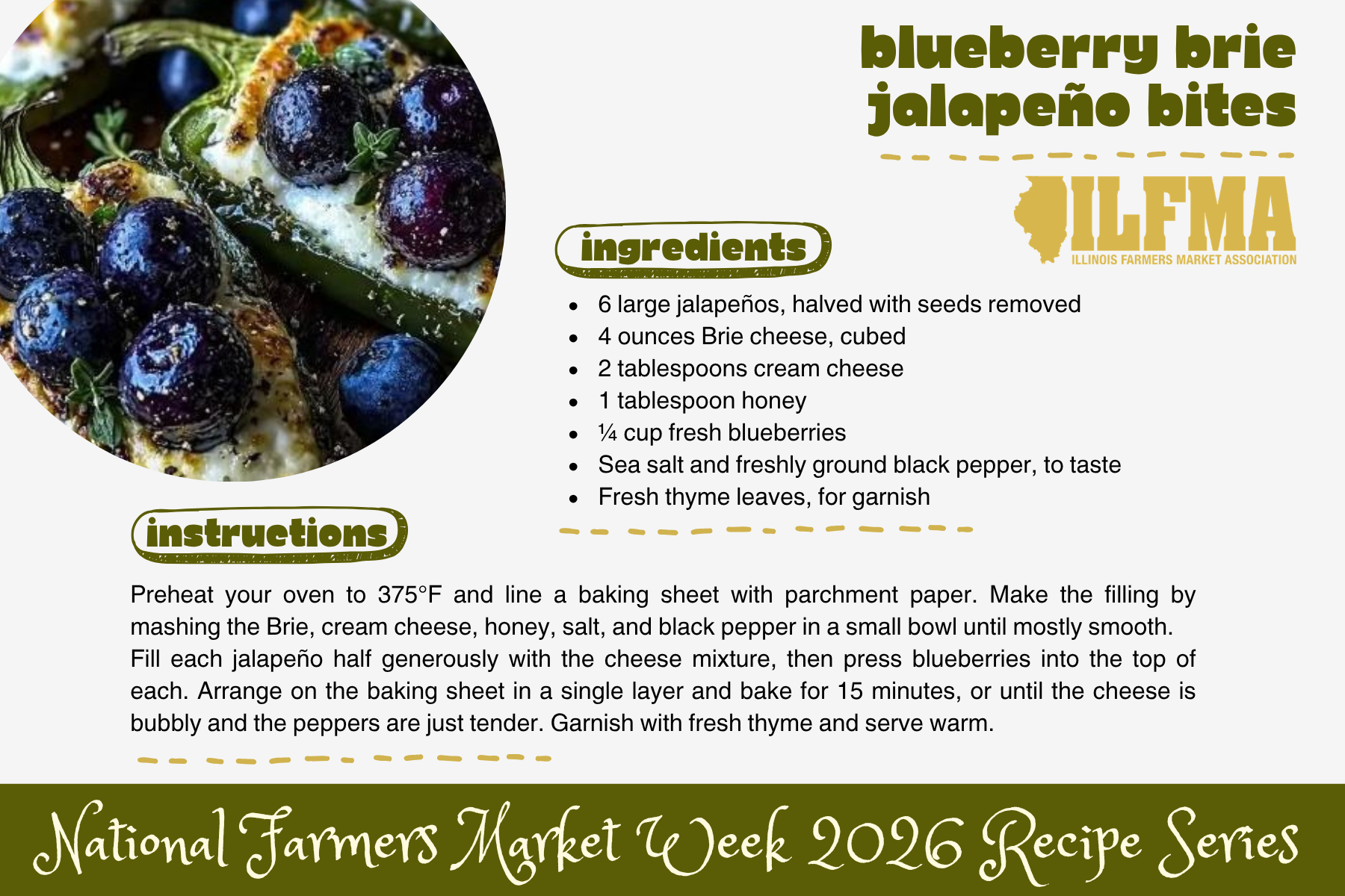 Blueberry Brie Jalapeno Bites